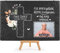Schieferplatte selbst gestalten - Gedenktafel mit Foto, Name & Datum bedrucken - Für immer geliebt - Grabtafel, Grabschmuck - Schiefertafel mit Staffelei, 20x30 cm I Personalisierte Erinnerung