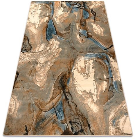 rugsx Wollteppich für Wohnzimmer, Schlafzimmer, traditionell Omega JASPIS Abstraktion HellBlau 235x350 cm