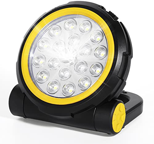 AGM Rechargeable Work Light, Portable LED Floodlight with Magnetic Handle | 4 Modes & 5200mAh Battery for Camping, Hiking Fishing Power Outages Emergency