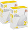 Code Q 50 Count 2 Pack Drawstring Trash Bags Compatible with simplehuman Code Q | 1.2 Mil | White Garbage Can Liners 13-17 Gallon / 40-65 Liter Heavy Duty Plastic Trash Bags
