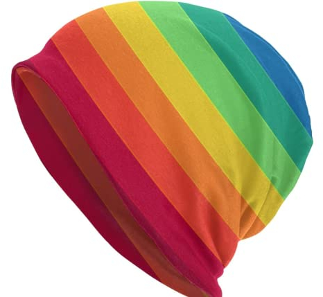 Chemo Beanie Kopfbedeckung Hut für Frauen Hut Turban Headwrap Schal Rainbow Pride, Rainbow Pride