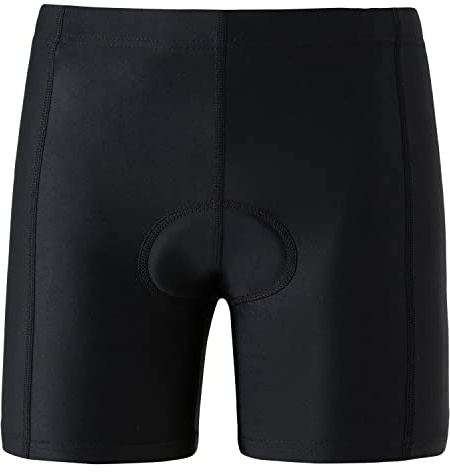 BASADINA Kids Padded Bike Shorts Girls Cycling Biking Pants 3D Padding Bike Shorts for Boys Black