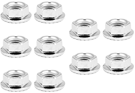 5/16-18 Flange Nut Unf,Ecrou 10X125,Écrou M10 Pas 125,M10 X 125 Écrou M10X125 ÉcroEn Acier Iydable Boulon 10Mm Bride Dentelée Ss M10X1 25 M10X125 Écnt M10X1 ÉcroÀ Filetage Fin 10 Pièces Écrou al À Fil