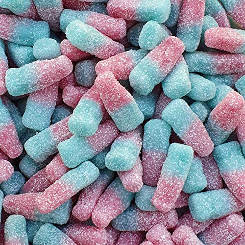 Fizzy Bubblegum Bottles Sweets - 1 Kilo Bulk Bag - 1KG - Assorted Sweet Pick and Mix for Parties, Gifts, and Sharing.