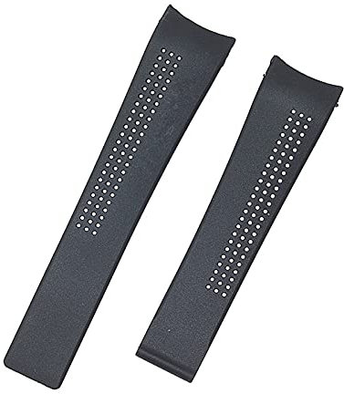 LUGEMA 20mm 22mm Gummi-Silikon-Sport-Edition-Armband Compatible With TAG HEUER Serie Männer Band Watch Strap Atmungsaktive Handgelenk Armband Gürtel F1 (Color : Without Clasp, Size : 22mm)