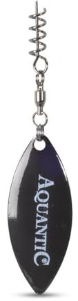 Aquantic Add on Blades - Spinnerblätter Spinner-Blatt Inhalt 3 Stück 45mm Länge (Black Nickle)
