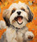 PuPLUm Peinture par Numéros pour Adulte,Chien Shih Tzu,Kit de Peinture à l'huile sur Toile Bricolage pour Enfant avec pinceaux Peinture de Dessin de Pigment Acrylique,40x50cm