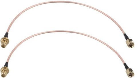 Futheda 2 Piezas Cable Antena WiFi RP-SMA Macho a Hembra Cable Coaxial Extensión Antena WiFi Montaje en Mamparo RG316 30cm para Mini PCI Express PCIE Tarjeta de Red Puerta de Enlace Enrutador WiFi