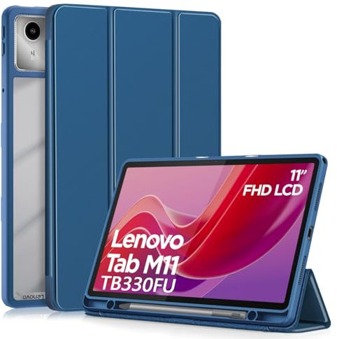 XLTTONG Custodia per Lenovo Tab M11 2024 11 Pollici, Cover con Portapenna per Lenovo Tab M11 Case Auto Sonno/Veglia,Navy