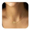 TINGN Kreuz Kette Damen, 14K Gold Vergoldet Halskette Mit Anhänger - Personalisierte Goldkette Modeschmuck Geschenke Für Frauen Und Mädchen