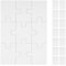 Abaodam 15 Blatt Leeres Puzzle Weiße Leere Puzzles Zum Bemalen Leere Puzzleteile Bemalbares Beschreibbares Wärmeübertragungspuzzle Unvollendetes DIY-Puzzle Für DIY-Bastelarbeiten