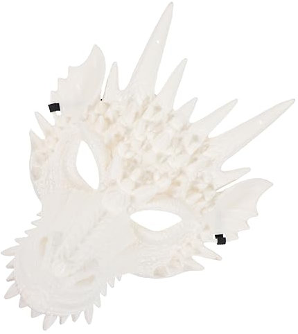 Hohopeti Masque De Dragon À Texture Vive Demi-masque Pour Fête Dhalloween Carnaval Cosplay Accessoire