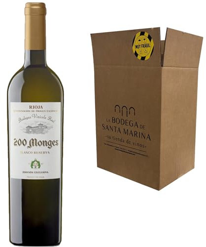 200 Monges Blanco Vino Blanco| La Joya Blanca de la Rioja para Maridar con Pescados, Mariscos y Quesos Suaves| 1 Botella 75cl