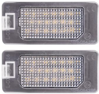 AUTO-STYLE Satz LED Nummerschildbeleuchtung kompatibel mit Fiat 500X (6X) 2018-2022 / 500X (7X) 2021- / 500e 2020- / Abarth 500 EV 2023- & Alfa Romeo Tonale 2022-