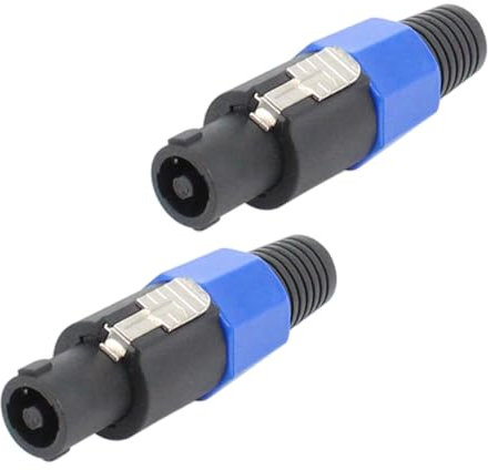 4 Pcs 4 Pin NL4FC Speaker Cable Adapter Connector 4 Pole Sound Speaker Plug Twist Lock Speaker Twist Connector Supplies