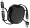 Minlu Multi Charging Cable, 5 in 1 Retractable Charger Cable, 60W USB Charging Cable with Data Transfer, USB C/A to Lightning/USB C Charger Cable for iP,iPad,Samsung,Tablets
