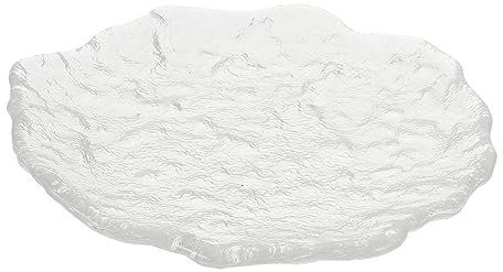 Alipis Bandeja De Vidrio Para Frutas y Postres Vajilla Hogar Plato De Servilleta Transparente