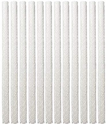 YUMILI Lot de 12 mèches en fibre de verre, mèches de rechange pour lampes à huile et verre pour torches de bouteille de vin, éclairage de jardin, torche TIKI d'extérieur (25 cm de longueur)