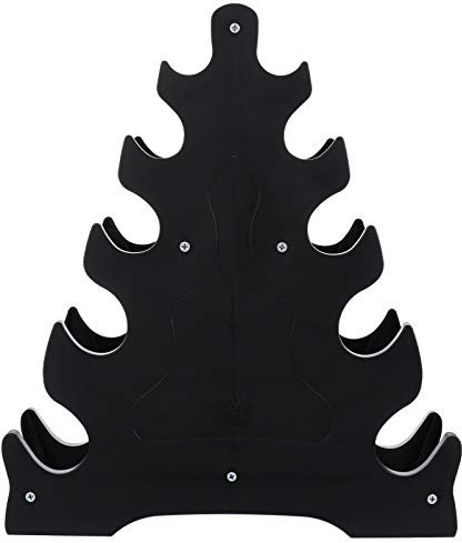 YARNOW 5 Tier Dumbbell Rack Storage - Creative Leaf Design Dumbbell Stand for Home Gym - Space-Saving Weight Rack