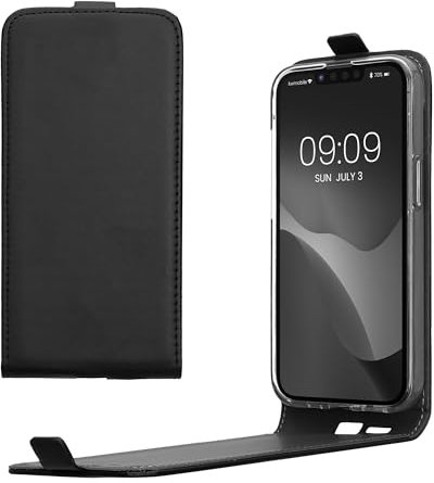 kwmobile Étui pour liseuse électronique Compatible avec Apple iPhone 16e - Housse Protection Noir