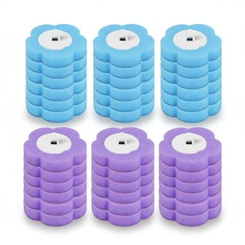 Disposable Toilet Brush Set with Holder & 18/36 Replacement Heads | Long-handle toilet cleaning system with disposable brush heads for hygienic, mess-free bathroom cleaning.