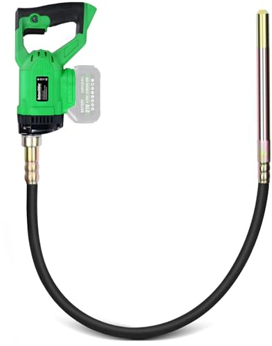 850W Akku Betonrüttler Kompatibel mit Makita 18V-Akku | 2 m Langer Innenrüttler Beton für Betonverdichtung | 6000 U/min | 35mm Vibrationsflasche | Beton Rüttler für Bau & Renovierung