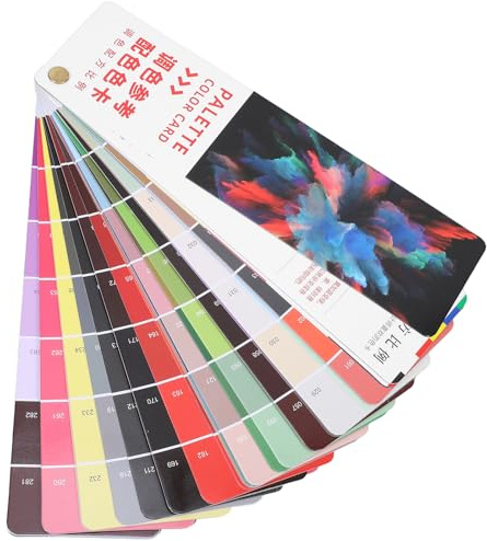 SEWOART Farbkarte 385 Farben Farbmischpalette für Künstler Tragbare Farbtabelle zum Farbabgleich Präzise Farbreferenz für Design Basteln und Malprojekte