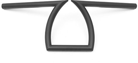 Alamor 25Mm 12Cm Motorrad Drag Pull Back Lenker Z-Bar Für Harley Chopper Bobber-Schwarz