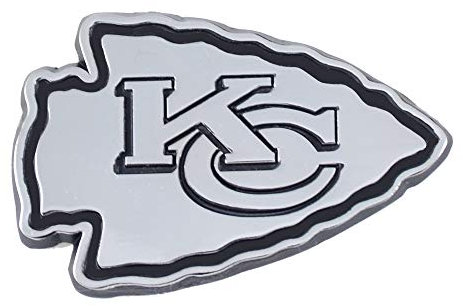 NFL Kansas City Chiefs Chrome Emblem Chrom 2.04x3.15
