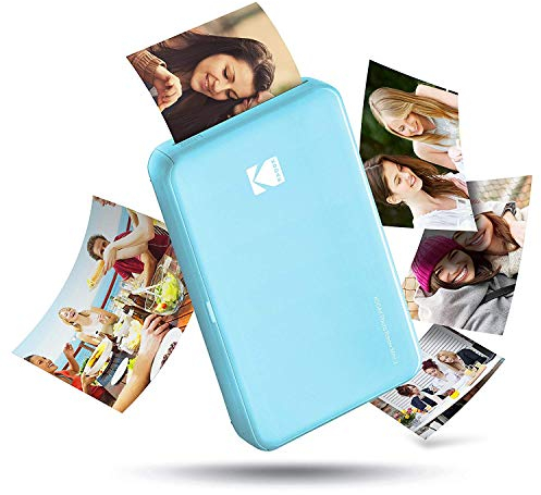 Kodak - Impresora fotográfica mini 2 HD, instantánea, inalámbrica y portátil, con tecnología de impresión patentada 4Pass, compatible con iOS y Android, azul