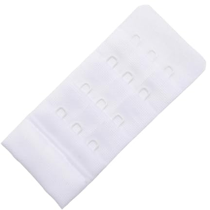 Miss Perfect Bra Back Extender - BH-Verlängerung für perfekte Passform, Farben:3 Haken (4.5 cm breit) Weiß (WH)
