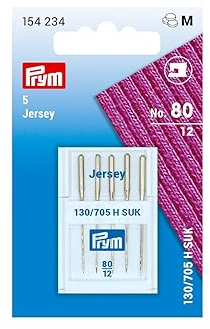 Prym Ago per Macchina da Cucire Jersey 130/705 H-SUK 80, Argento, Taglia unica, 10 unità