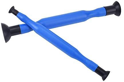 DEDC 2 piezas de válvula de doble extremo para soldar a mano, kit de herramientas de succión manual con ventosas