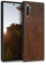 kwmobile Hülle kompatibel mit Samsung Galaxy Note 10 Plus Hülle - Holz Case - stoßfestes Handy Cover - TPU Handyhülle in Dunkelbraun