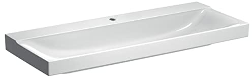 Geberit GE Xeno2 Waschtisch, 120x48cm, weiß mit Hahnloch, ohne Überlauf, KeraTec