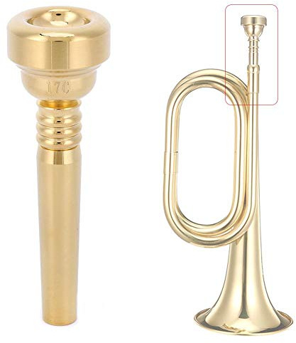 Bocchino per tromba 17C, bocchino dorato Bocchino placcato in ottone Accessori per strumenti musicali a tromba accessori da gioco Accessori Per Prestazioni
