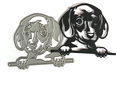 ECMQS Witziger Hund Stanzschablone, Scrapbooking Prägeschablonen Stanzformen Schablonen Für Scrapbooking, Fotopapier, Karten, Handwerk Prägen DIY Herstellung