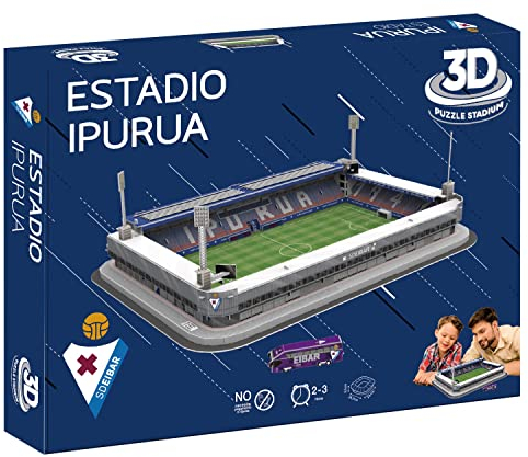BANDAI 14924 3D-Puzzle Stadion Ipuru (Éibar), blau