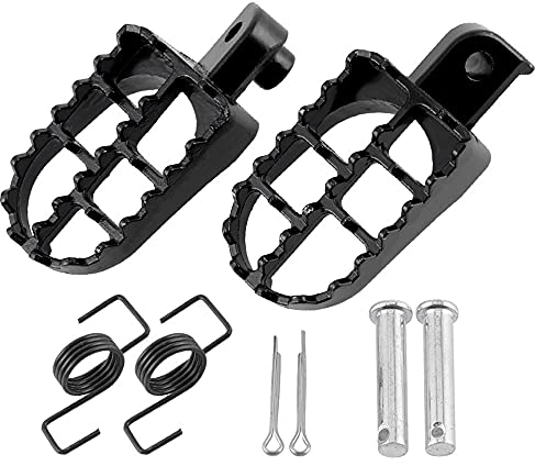 ANCLLO Repose-pieds en aluminium de 8 mm pour moto tout-terrain Taotao, motocross, MX, PW50, PW80, TTR90 50 / 70 / 90 / 110 / 125 cm³