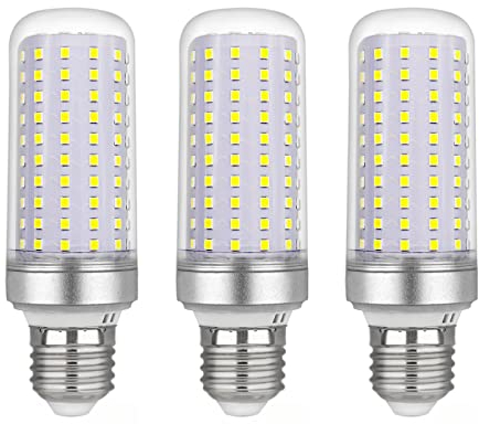 SCNNC Bombillas LED Maíz E27 20W, CA175-265 V, 2200lm Blanco Frío 6000K, No Regulable, 200W Bombilla Halógena Equivalente, Bombilla LED para Candelabros, Luces de Techo, Paquete de 3