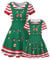 Weihnachten Mutter Tochter Partnerlook Kleid Damen Mädchen Langarm Weihnachtskleid Weihnachtsmann Schneemann Gedruckt A-Linie Festkleid Mama Baby Passend Familie Kleidung Abendkleid colour15 M