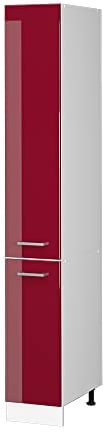 Vicco Apothekerschrank R-Line, Medizinschrank für die Küche, Bordeaux Hochglanz/Weiß, 30 cm