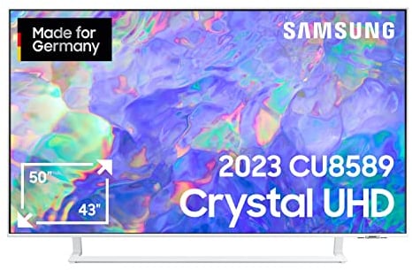Samsung GU50CU8589UXZG Dynamic Crystal Color, AirSlim Design, Crystal Prozessor 4K
