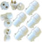 Set of 5 - B22 Bayonet Light Adaptor Plugs with BC Bulb Holder Connector for Lamp Socket Extension