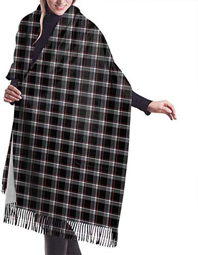 408 Deckenschal Mit Fransen Golf Gti Plaid Damen Winterschal Außen Damen Winter Schal Weiche Schalcape Für Freizeit Hochzeit Geschenk 72X197Cm