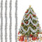 Weihnachtsbaum Lametta Girlande,Weihnachtsbaum Girlande,weihnachtsgirlande,Christbaumschmuck Girlande,Girlande Weihnachten,4 Stück,Silber