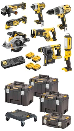 Dewalt Battery Combo Pack DCK853P4T-QW 18V 5Ah Including DCD996, DCF887, DCH273, DCG405, DCS356, DCS367, DCS565, DCL050