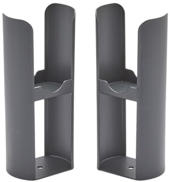 MILANO Radiator Floor Mounting Feet Anthracite | Steel Construction. Fits Single Or Double Panel Radiator. Contemporary Style. Suitable For Radiators On Stud Walls.