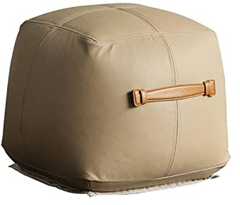 BYBEST Geschenk hocker Ledersofa Niedriger Hocker Fußhocker Sitzpier Veranda Schuhwechselhocker Moderner Kleiner Hocker für Wohnzimmer Schlafzimmer schemel