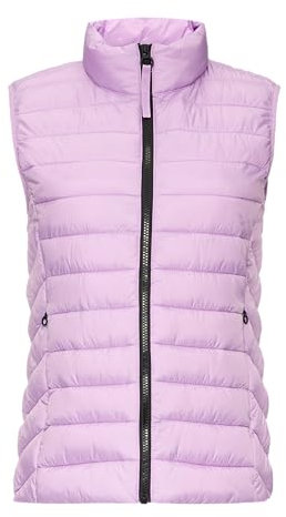 s.Oliver Damen 2151755 Steppweste mit Stehkragen, 4703 Lila, 36